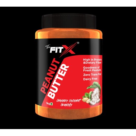 THE FITX Peanut Butter- Jaggery Coconut 1 Kg