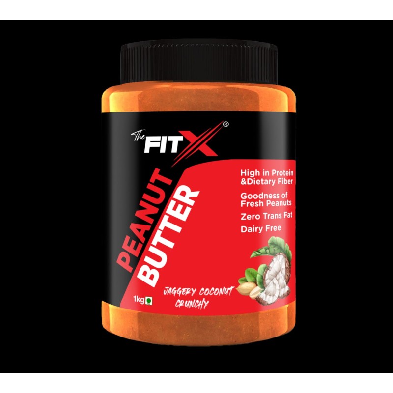 THE FITX Peanut Butter- Jaggery Coconut 1 Kg